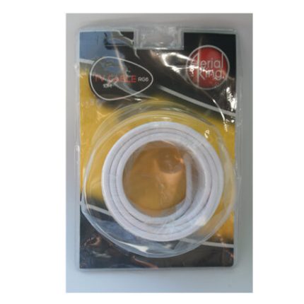 CABLE RG6 WHITE (10MT)(RETAIL)