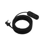 10m 1mm Side by Side Black Extension Cord 10A - Image 3
