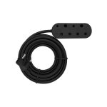 10m 1mm Side by Side Black Extension Cord 10A